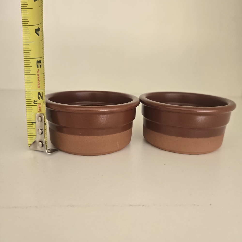 Waechtersbach Terracotta Ramekin Set of 2 Oven Safe Ceramic Bowls - Picture 4 of 6
